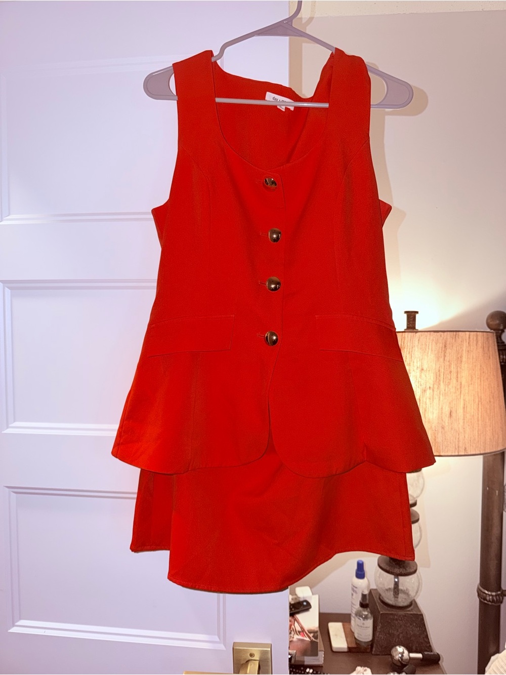 These three boutique orange romper dress